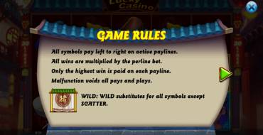 Lucky Casino: Reglas
