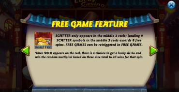 Lucky Casino: Tiradas gratuitas y/o re-giros
