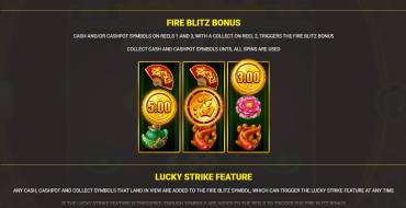 Lucky Fire Blitz Hotstepper: Juegos de bonificación