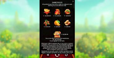 Lucky Mouse: Tabla de pagos