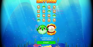 Lucky Ocean: Pantalla de bienvenida