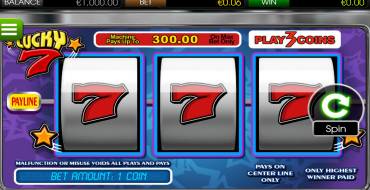 Lucky Seven: Máquina tragaperras