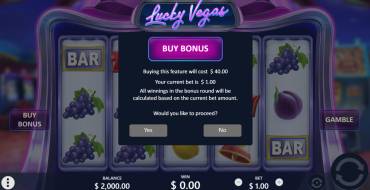 Lucky Vegas: Características únicas