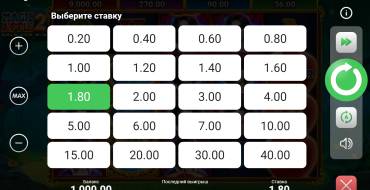 Magic Apple 2 Hold and Win: Apuesta