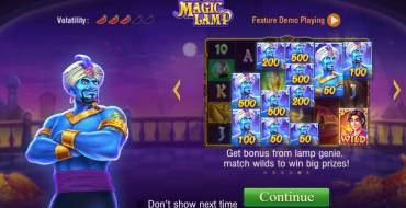 Magic Lamp: Características únicas