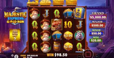 Majestic Express Gold Run: Giros gratis