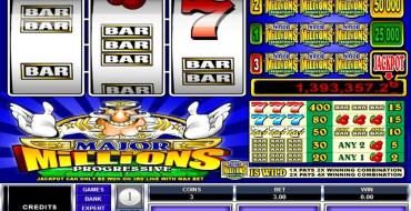 Major Millions 3 Reel Progressive: Máquina tragaperras