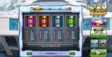 Max Megaways 3: Tabla de pagos