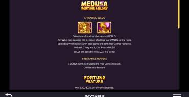 Medusa – Fortune and Glory: Reglas