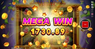 Mega Rich Fruits: Ganancias