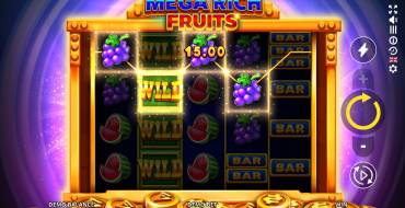 Mega Rich Fruits: Líneas activas