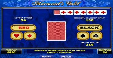 Mermaid's Gold: Juego de riesgo