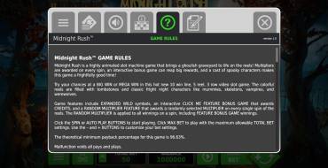 Midnight Rush: Reglas