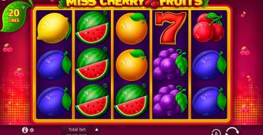 Miss Cherry Fruits: Máquina tragaperras
