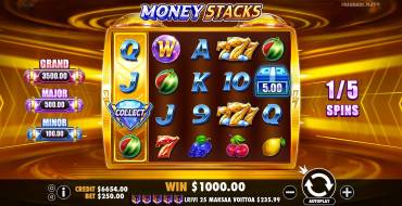 Money Stacks: Interfaz