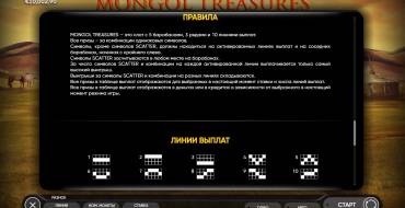 Mongol Treasures: Reglas