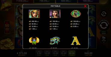 Mystic Desert Bell Link: Tabla de pagos