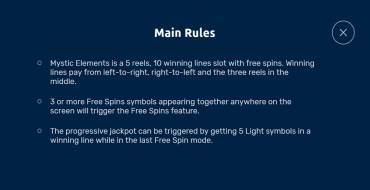 Mystic Elements: Reglas