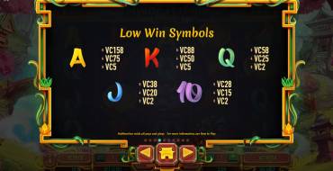 Mystic Fortune Deluxe: Símbolos bajos