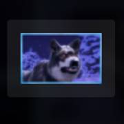 Mythic Wolf Sacred Moon: Lobo gris
