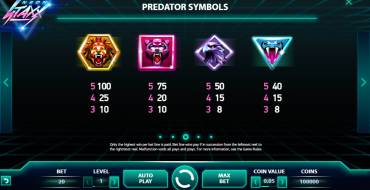 Neon Staxx: Símbolos