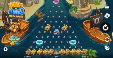 Pearl o’ Plinko – Fire & Bones: Interfaz