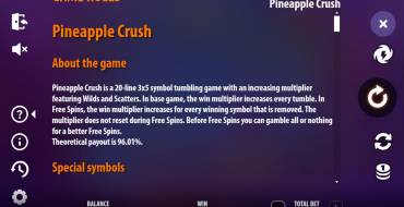 Pineapple Crush: Reglas