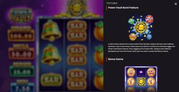 Power Vault: Juegos de bonificación