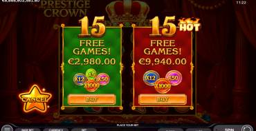 Prestige Crown: Juegos de bonificación