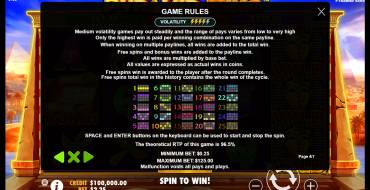Pyramid King: Reglas