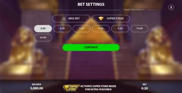 Pyramid Strike: Apuesta