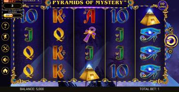 Pyramids of Mystery: Máquina tragaperras