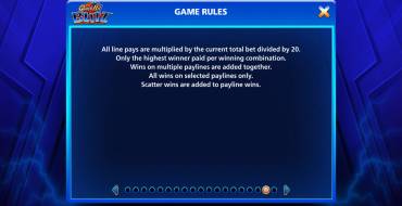 Quick Hit Blitz Blue: Reglas