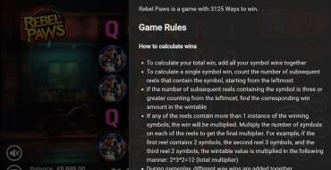Rebel Paws: Reglas
