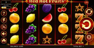 Red Hot Fruits: Máquina tragaperras