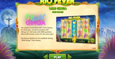 Rio Fever: Giros gratis