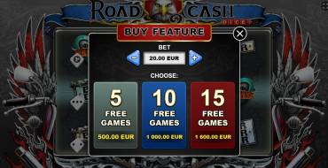 Road 2 Cash Dice: Características únicas