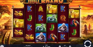 Rumble Rhino: Máquina tragaperras