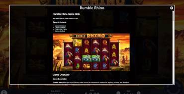 Rumble Rhino: Reglas
