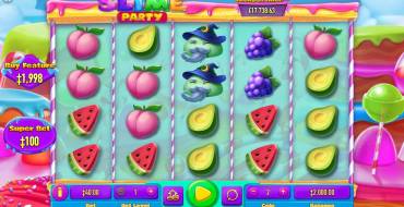 Slime Party: La pantalla principal