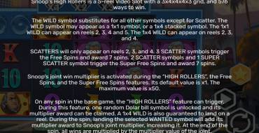Snoops High Rollers: Reglas