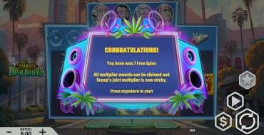 Snoops High Rollers: Tiradas gratuitas y/o re-giros