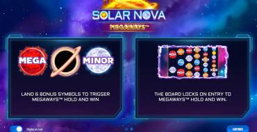 Solar Nova Megaways: Máquina tragaperras