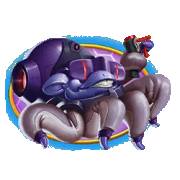 Space Goonz: Monstruo morado Símbolo mejorado
