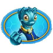 Space Goonz: Símbolo del monstruo azul