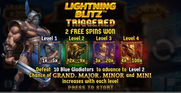 Spartacus Lightning Blitz: Giros gratis