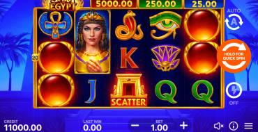 Spirit of Egypt: Hold and Win: Máquina tragaperras