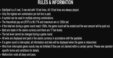 Star Spell: Reglas