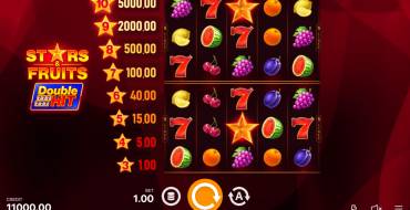 Stars and Fruits Double Hit: Máquina tragaperras