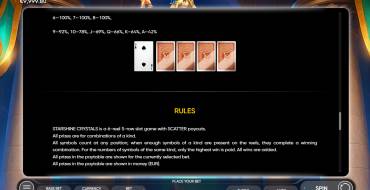 Starshine Crystals: Reglas